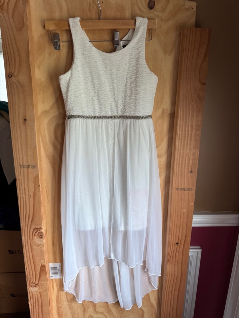 Crystal Doll White Dress Size 10